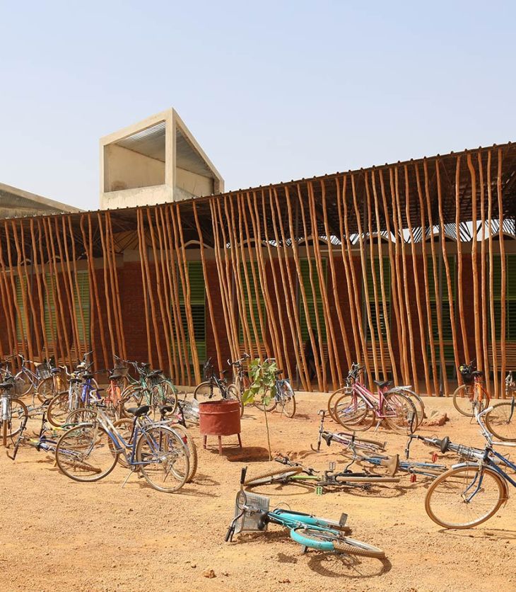 Ventilation systems are built into this Francis Kéré-designed building to deflect heat. (Image credit: Wallpaper*)