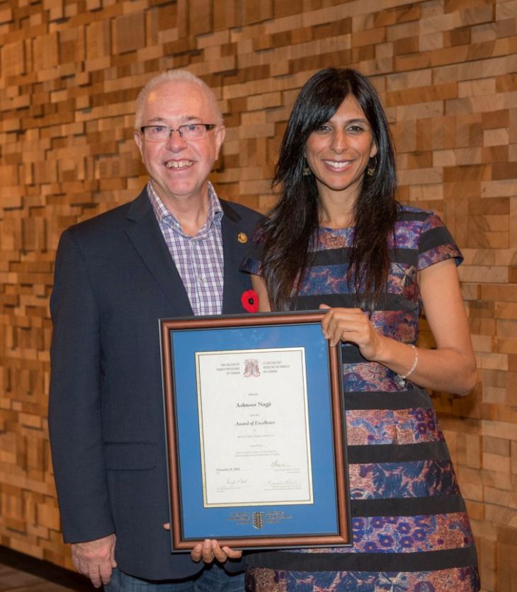 Dr. Ashnoor Nagji receives 2016 Award of Excellence - BC College of Family Physicians of Canada