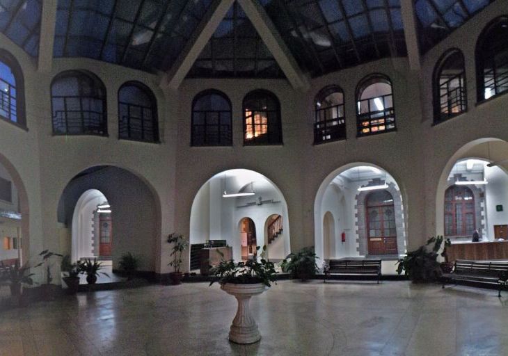 Inner courtyard of Town Jamatkhana. Nairobi, Kenya