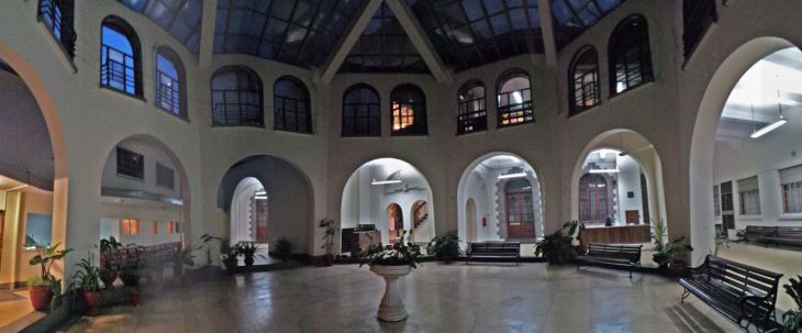 Inner courtyard of Town Jamatkhana. Nairobi, Kenya