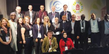 Professor Amir Kassam at the COP22 Climate Change meeting in Marrakech, Morocco