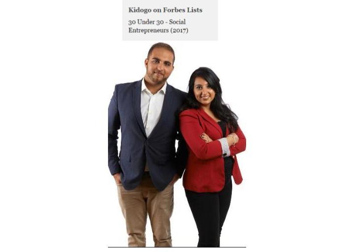 Forbes 30 Under 30 - Social Entrepreneurs (2017): Kidogo Co-founders, Afzal Habib & Sabrina Premji Habib