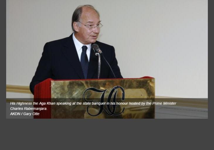 His Highness the Aga Khan: Our duty is to try to free people from poverty