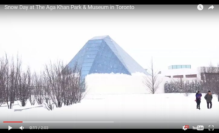 Snow Day at The Aga Khan Park & Museum in Toronto