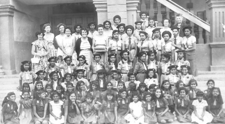 Here is a picture of the girls from the Agakhan School. My Mum is in the back row, fourth from the left.