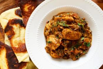 Making Halibut Curry from Mrs.Nimji's recipe