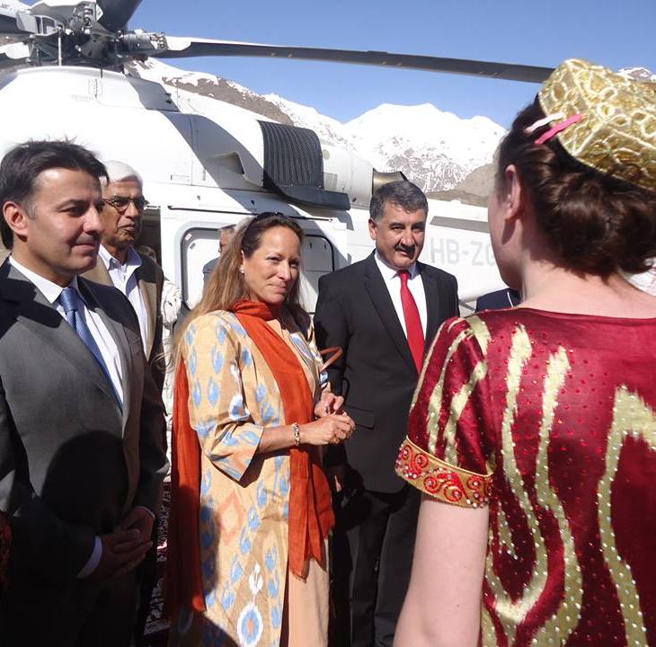 Princess Zahra Aga Khan on a three day visit to Tajikistan