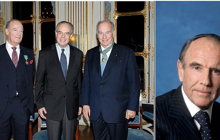 French Minister of Culture pays tribute to Prince Sadruddin as he decorates His Highness Prince Karim Aga Khan and Prince Amyn with honors