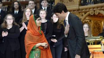 Malala Yousafzai, the youngest Nobel Laureate & youngest Honorary Canadian Citizen, ‘I stand with girls’