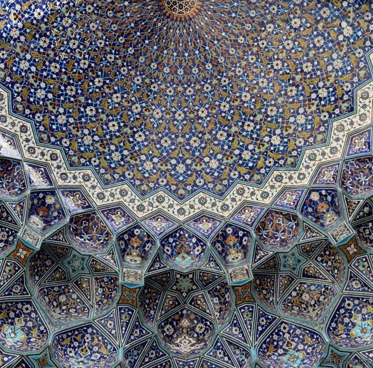 Islamic Art: BBC: The 10 most beautiful ceilings in the world - Shah Mosque, Isfahan