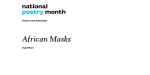 Ayaz Pirani's Poem 'African Masks' featured in National Poetry Month