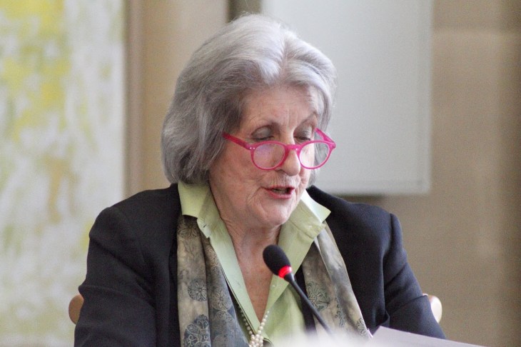 Remarks by Nicola Spafford Furey, Vice President of Earth Focus Foundation at the book launch of Prince Sadruddin Aga Khan’s biography (Image credit: Anvar Nanji)