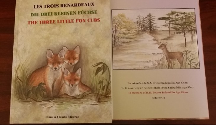The Three Little Fox Cubs: A trilingual children's story book by mother-daughter, Diana & Claudia Miserez dedicated to Prince Sadruddin Aga Khan