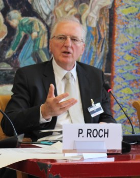 Dr. Philippe Roch during the panel discussions at the book launch of Prince Sadruddin Aga Khan: Humanitarian and Visionary (image credit: UN Library)