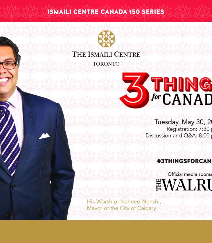 Watch Calgary Mayor Naheed Nenshi Live Online: Three things for Canada