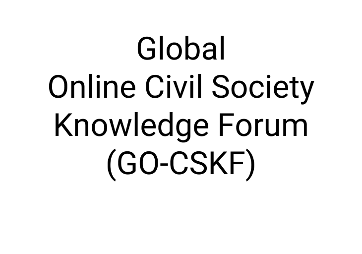 Launch of a new Global Online Civil Society Knowledge Forum (GO-CSKF)