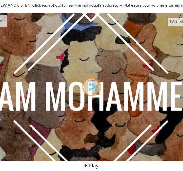 Co-curated by Narmeen Haider, "I Am Mohammed" An Interactive Photography Exhibit