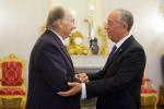 Hazar Imam with Portugal’s President Marcelo Rebelo de Sousa