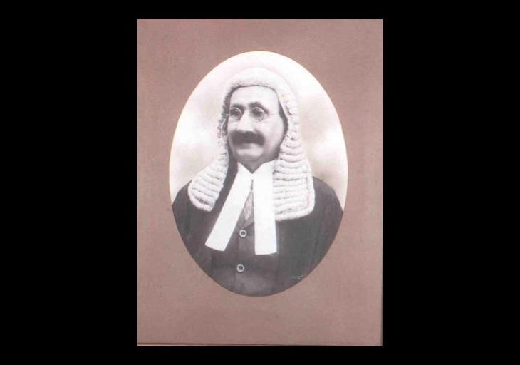 Portrait of Sir Ibrahim Rahimtoola in Indian Parliament