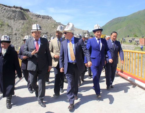 New bridge in Kara-Kulja district, Kyrgyzstan: Aga Khan Foundation Initiative