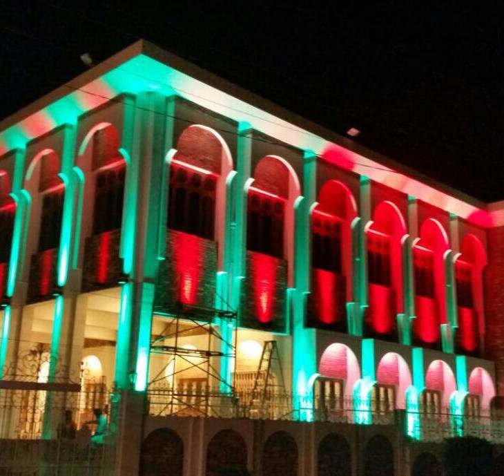Diamond Jubilee Decorations in Hyderabad, Sindh, Pakistan