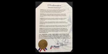 Mayor of the City of Plano, Texas (USA) proclaims "Diamond Jubilee Day"
