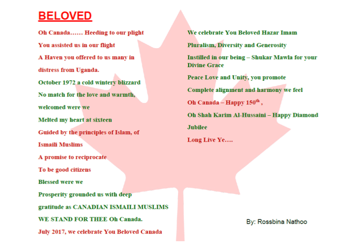 Rossbina Nathoo: Beloved