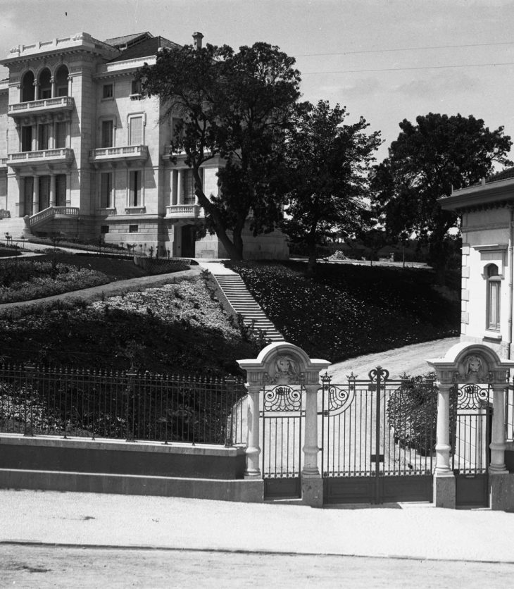 Seat of Ismaili Imamat - Henrique Mendonça Palace, is now the global headquarters of the Ismaili Imamat on Avenida Marquês de Fronteira. 1902-9 (image credit: Lisbon Municipal Archive)