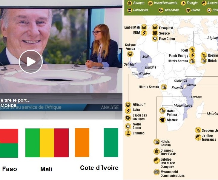 Aga Khan Development Network (AKDN) project companies that are part of the Aga Khan Fund for Economic Development (AKFED) (image credit: Jeune Afrique)