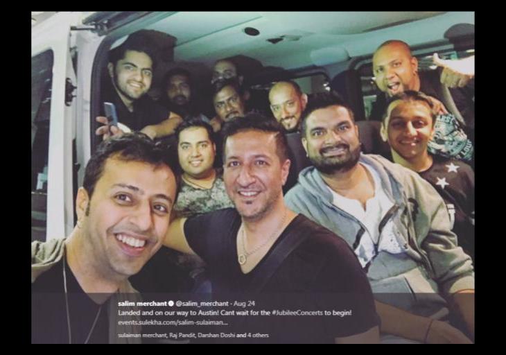 Indian Film Industry artists, Salim Sulaiman & team arrives in United States for the first-ever Diamond Jubilee Concert