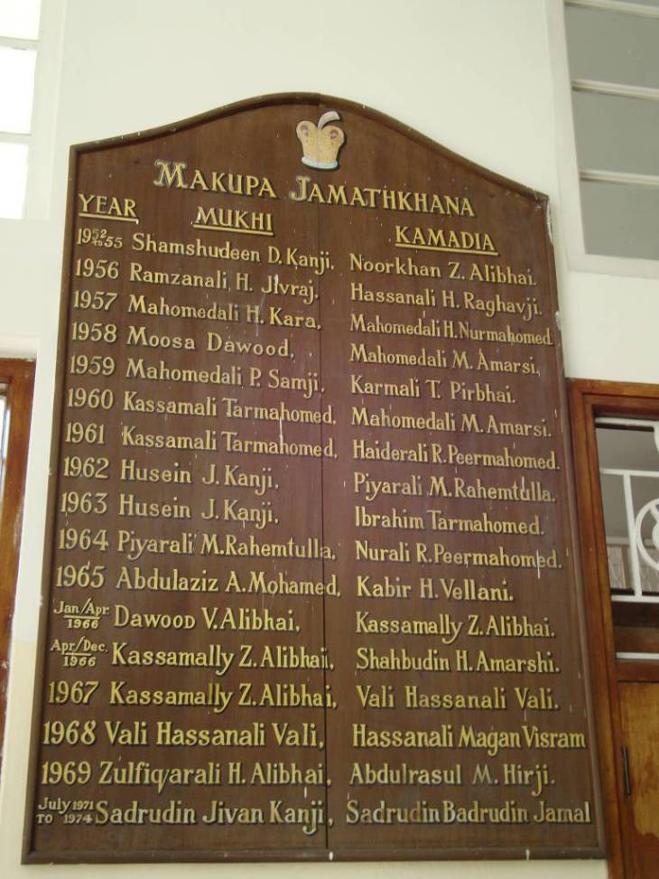 Kamrudin A Rashid: Makupa Jamatkhana in Mombasa