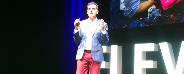 Elevate Toronto cofounder Razor Suleman during the Toronto-based conference's inaugural keynote on Sept. 12, 2017.