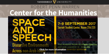 SPACE AND SPEECH: DISCURSIVE ENVIRONMENTS ACROSS NON-ARAB ISLAM (Image credit: Vanderbilt University)