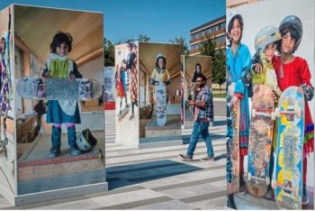 Skate Girls of Kabul exhibit tells 'story of Afghan girls helping each other'