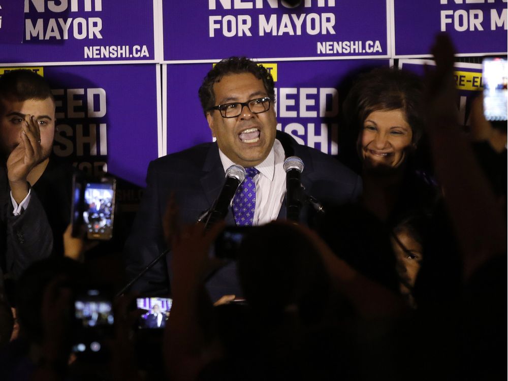 After chaotic election night, Naheed Nenshi emerges as winner | Calgary Herald