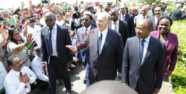 Photo Gallery: Grand reception as His Highness the Aga Khan arrives in Dar es Salaam, Tanzania