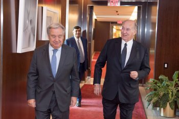UN Secretary-General with His Highness the Aga Khan: A good friend and great humanitarian!