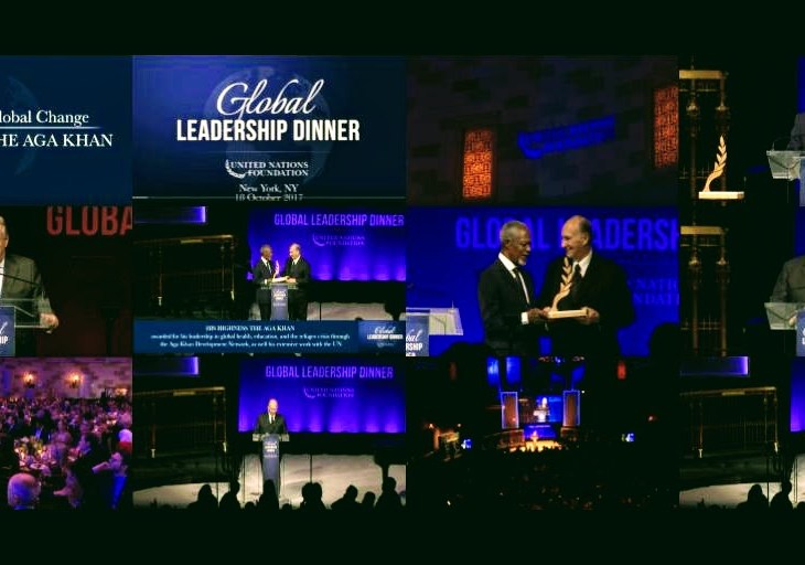His Highness the Aga Khan speaking on pluralism at the United Nations Global Leadership Dinner 2017