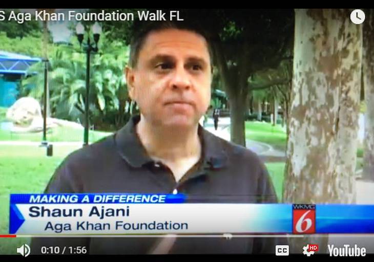 Shaun Ajani: CBS News: Aga Khan Foundation Walk Tampa, Florida