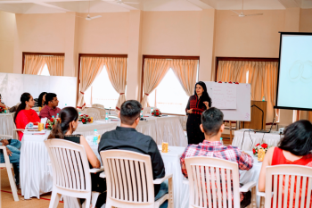 Dr. Farida Virani conducts workshop for couples, newly married or engaged - National Conciliation and Arbitration Board in partnership with the Social Welfare Board, India