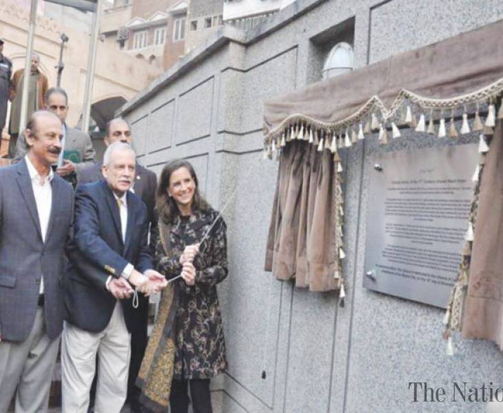 Renovated by Aga Khan Trust for Culture Pakistan, Wazir Khan Mosque Chowk restored to its original form