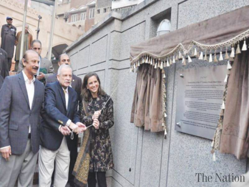 Renovated by the Aga Khan Trust for Culture Pakistan, Wazir Khan Mosque Chowk restored to its original form