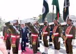 Guard of Honour presented to His Highness Prince Karim Aga Khan