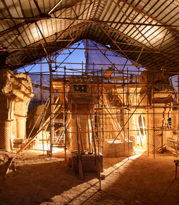 Restoration of Noh Gunbad, Balkh restoration projects, Aga Khan Historic Cities Programme, Afghanistan. | AKDN / Simon Norfolk