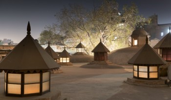  Roof of the recently restored Shahi Hammam, Lahore, Pakistan. Under the Aga Khan Trust for Culture’s aegis, the conservation of the 17th century Mughal period Shahi Hammam – a public bathhouse in Delhi Gate – was completed in June 2015. AKDN/Matthieu Paley