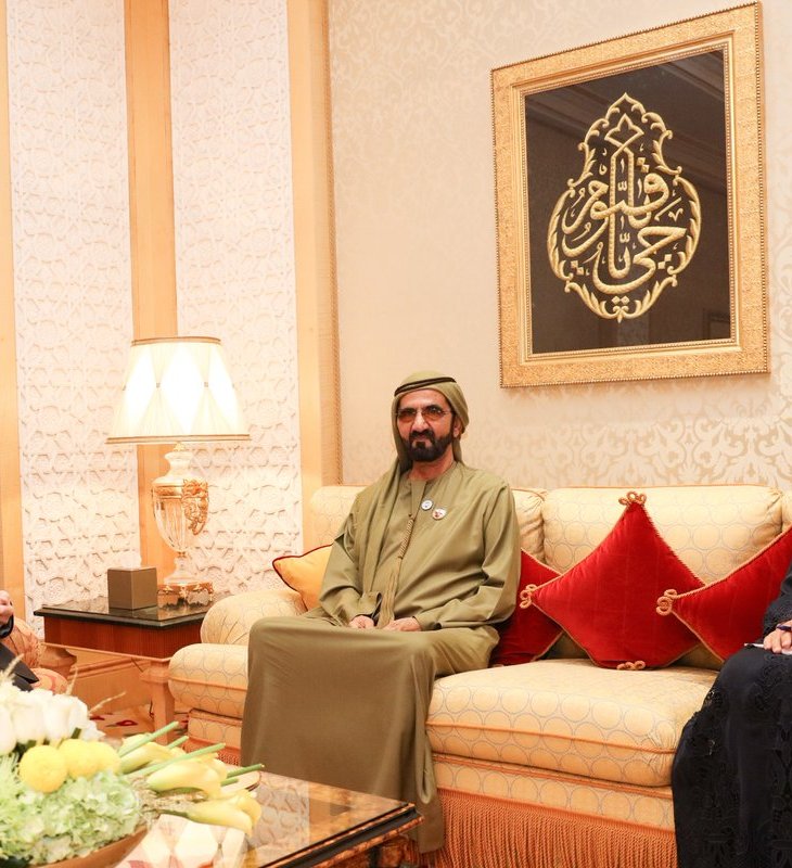 Ruler of Dubai, Mohammed bin Rashid receives Aga Khan