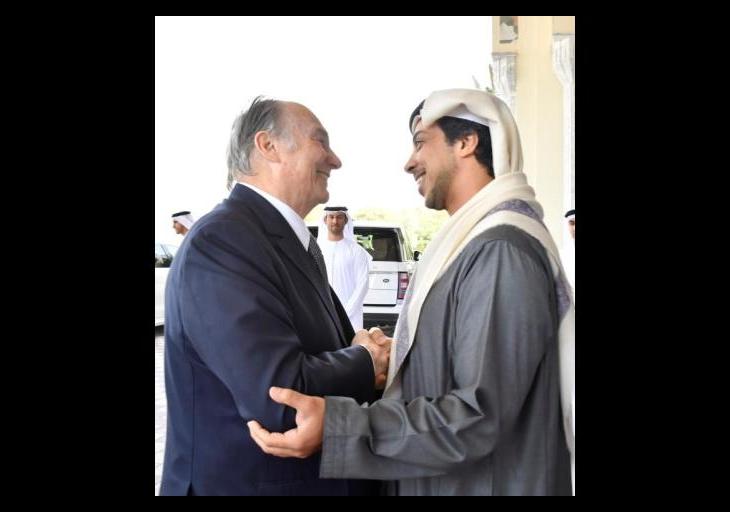 Mansour bin Zayed receives Aga Khan IV