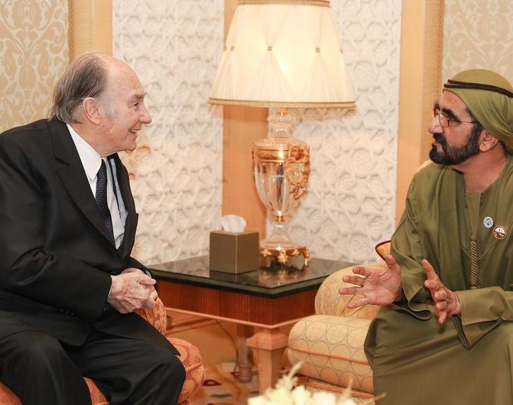 Spiritual Leader, Imam of the Shia Ismaili Muslims, meets Sheikh Mohammed in Dubai on Diamond Jubilee tour - The National UAE