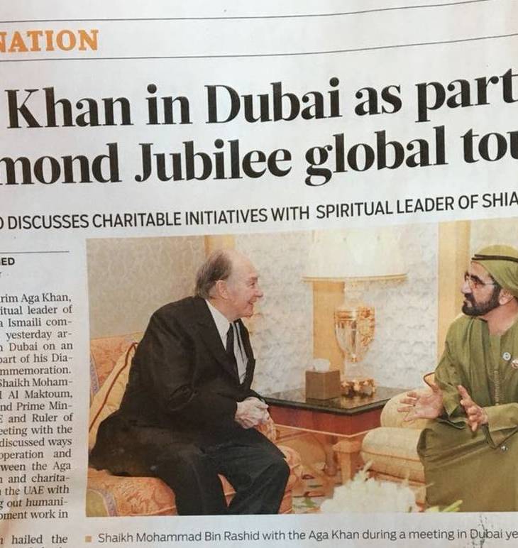Aga Khan in Dubai as part of Diamond Jubilee global tour | Gulf News