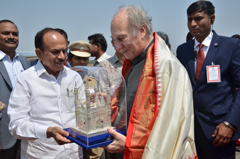 Mahmood Ali requested Aga Khan to take up the beautification of Golcondo Fort